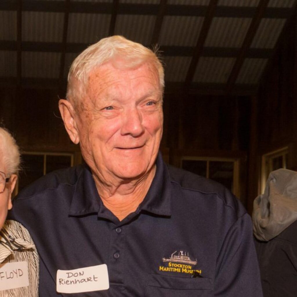 Portrait of Donald Reinhart, Chairman of the Stockton Maritime Museum Board of Directors.
