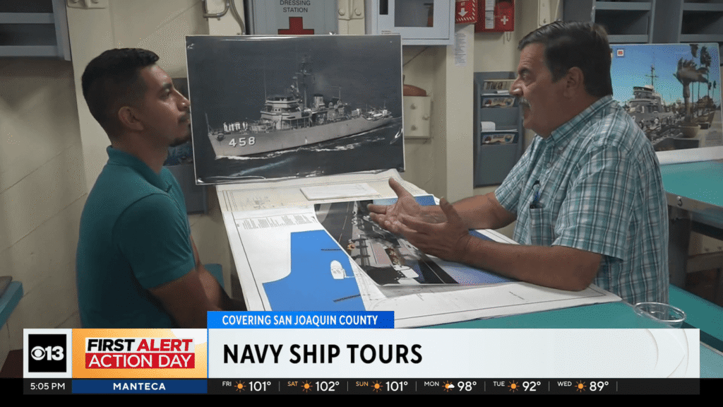 Navy Ship Tours news featured on CBS13 news