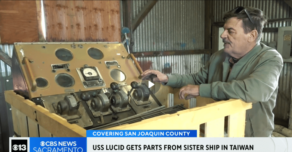 President David showing restoration of USS Lucid Controls