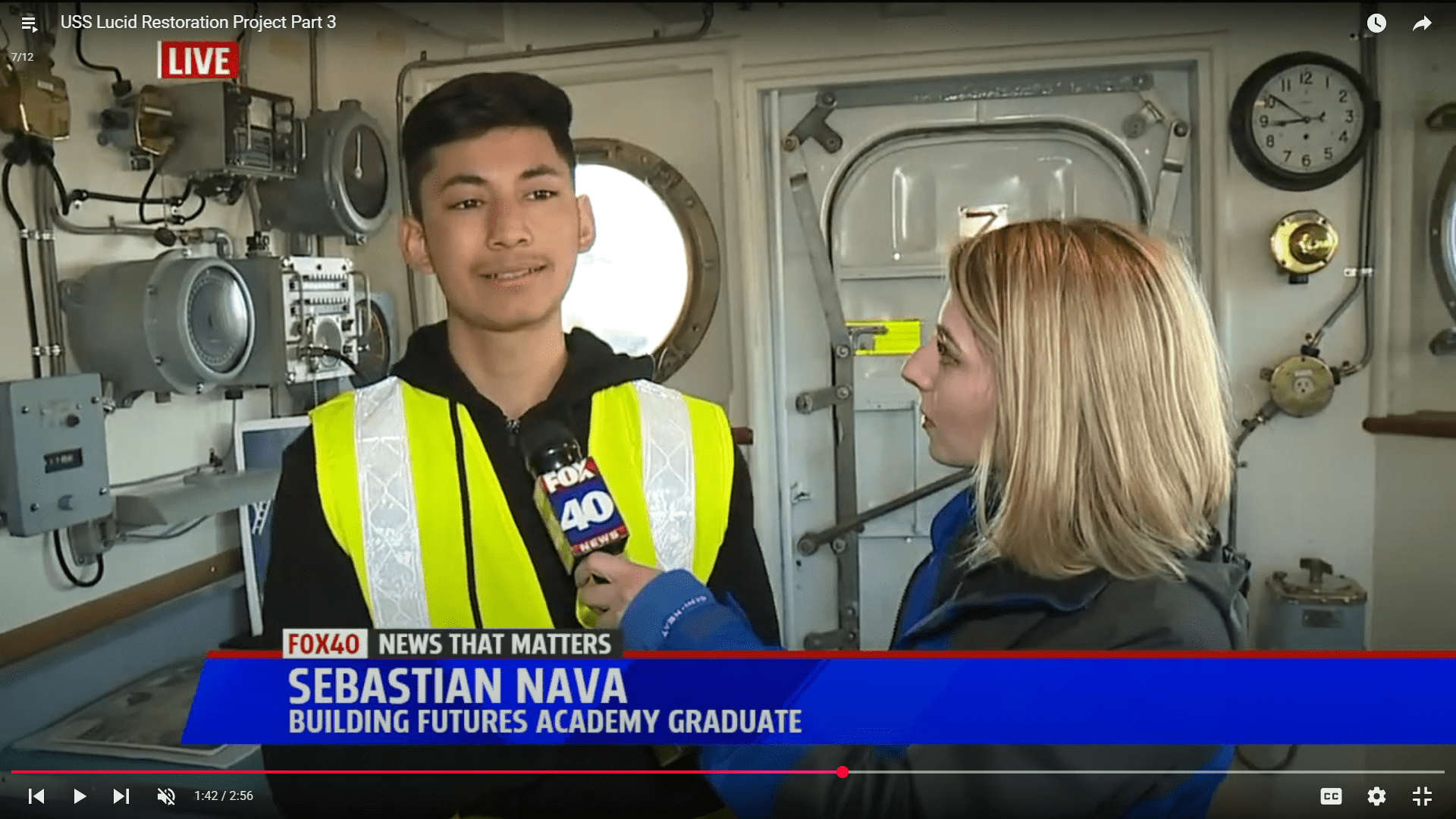 Volunteers of USS Lucid Restoration Featured by Fox40